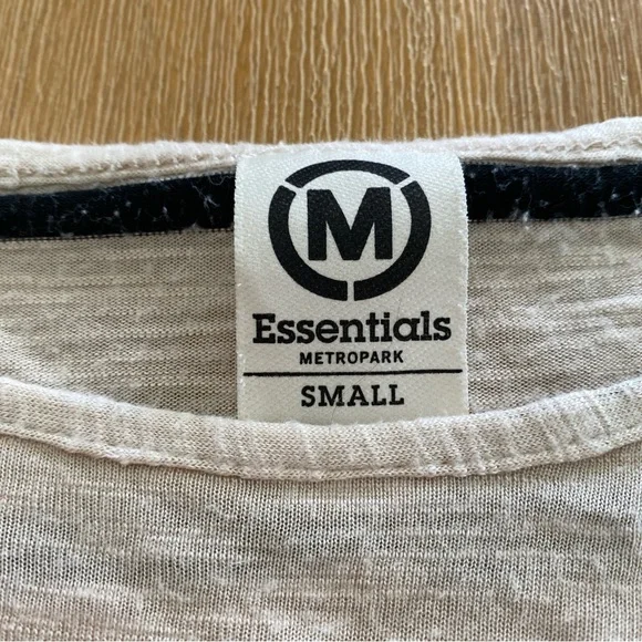 y2k Metropark 2000s striped grunge off the shoulder top  - sz small - Picture 5 of 9